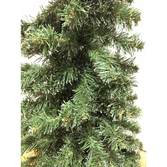 Vintage 38"Table Mantle Christmas Tree Pine with Frost - Picture 2 of 2